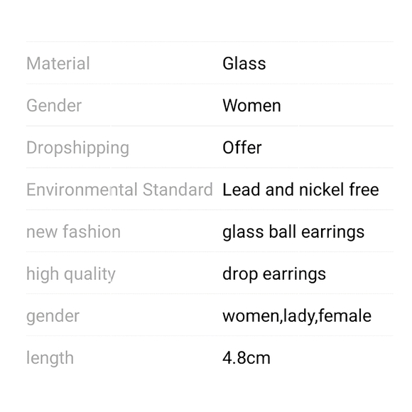 Glass ball earrings with real dried yellow flowers inside. - Picture 6 of 6